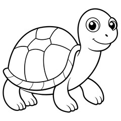 Cute turtle vector