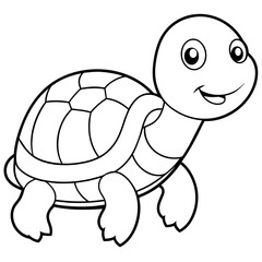 Cute turtle vector