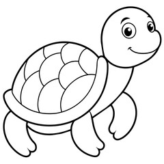 Cute turtle vector