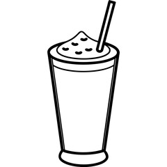 Glass of cola vector