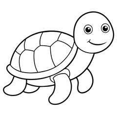 Cute turtle vector
