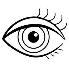 Eye sketch vector illustration