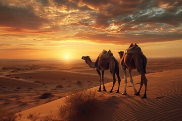 Desert Sunset Camel Ride