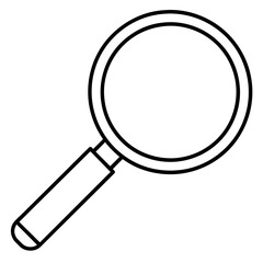 simple magnifying glass icon