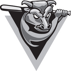 logo sport bull baseball vector mascot - 779406113