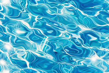 Realistic water surface texture with light reflections and ripples