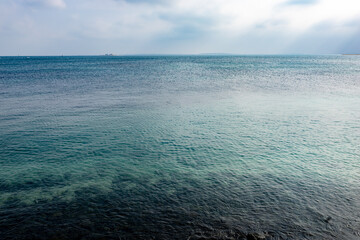台湾澎湖縣ポンフー島の吉貝島ジーベイのサンゴの海岸 Taiwan Penghu Jibei...