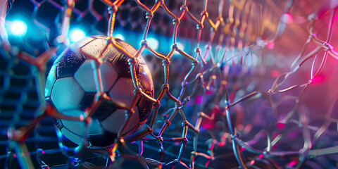 Football Cup competition between the national Argentine and national Morocco,Soccer ball on the background of stadium 3 d illustration

