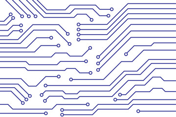 Abstract Creative Modern futuristic circuit board background. High computer technology blue color background.