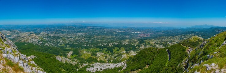 Naklejka na ściany i meble Landscape of Lovcen National Park in Montenegro