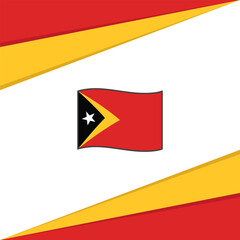 Timor Leste Flag Abstract Background Design Template. Timor Leste Independence Day Banner Social Media Post. Timor Leste Design