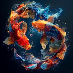 Dreamy Pisces: a digital airbrushing masterpiece