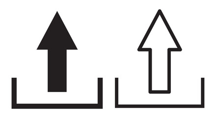 Download and upload icon buttons. Files download and upload icons symbol in line and flat style on white background. Vector illustration in eps 10.