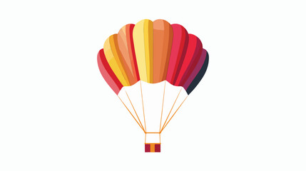 Parachute Vector Icon flat vector isolated on white background