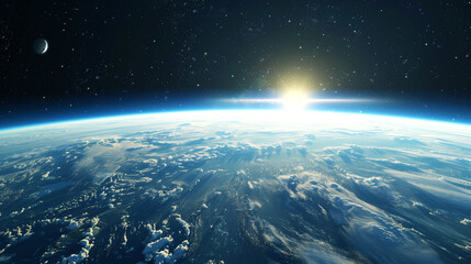 background planet earth, horizon, save energy, galaxy, space, mountain and planet, for digital and print