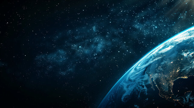 background planet earth, horizon, save energy, galaxy, space, mountain and planet, for digital and print