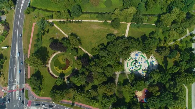 Playground Park Anielin Pruszkow Aerial View Poland