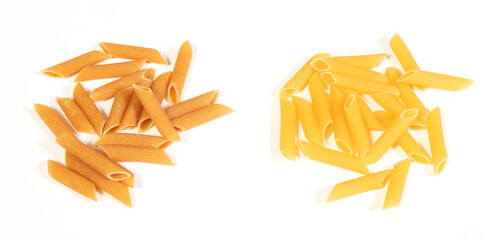 Pasta Penne Rigate (whole-weat and regular pasta)