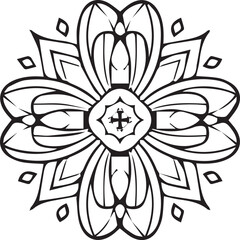 Beautiful mandala art, vector mandala design