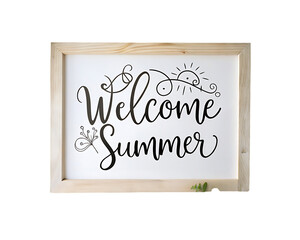 welcome summer lettering