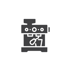Coffee machine vector icon
