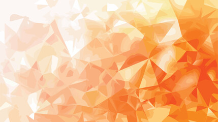 Light orange vector gradient polygon texture. Abstract