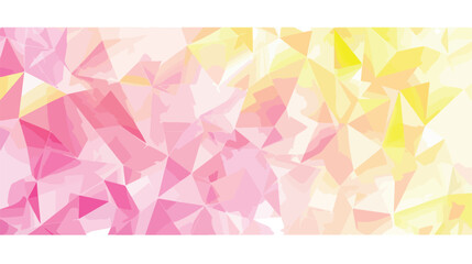 Light Pink Yellow vector abstract polygonal pattern. M