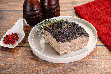 Delicous liver pate snack appetizer