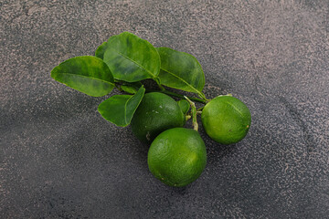 Fresh juicy ripe green lime