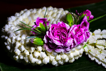 flower garland.Fresh Thai Flower Garland.