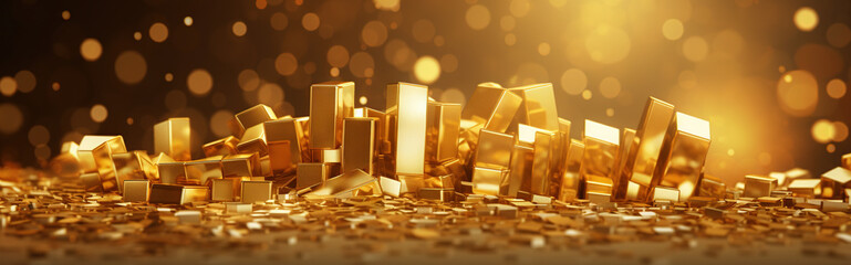 Abstract Gold Banner