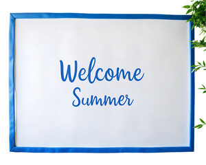 welcome summer lettering