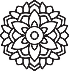 Beautiful mandala art, vector mandala design