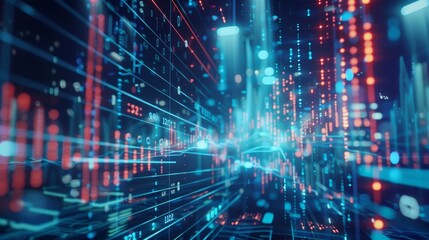 Transforming financial services through digital inno  AI generated illustration