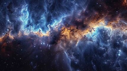 Magnificent Cosmic Structures: Superclusters in Colorful Phenomena. - obrazy, fototapety, plakaty