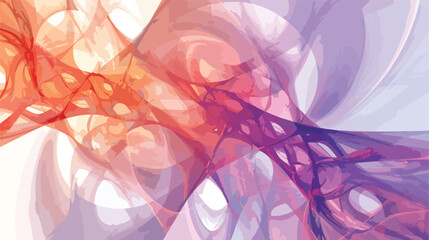 Rendering abstract fractal light background flat vector