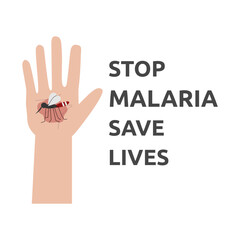 World Malaria Day Vector Illustration. Suitable for greeting card, poster and banner. Malaria and dengue vector design to raise awareness. flat style design Malaria day poster.