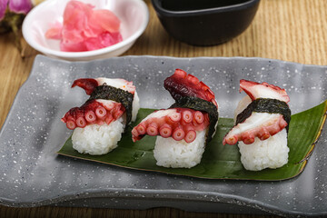 Japanese cuisine - sushi with octopus