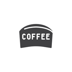 Coffee cup sleeve vector icon