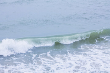 Fototapeta premium Soft wave on the beach. Nature background and wallpaper. Close up.