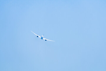 東京を離陸していく飛行機