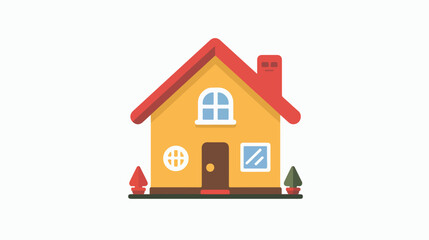 Fototapeta na wymiar Small house Icon Vector image to be used in web 