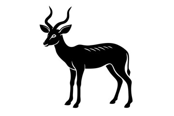 Naklejka na ściany i meble antelope silhouette vector illustration