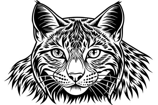 recommend clip art: bobcat silhouette vector illustration