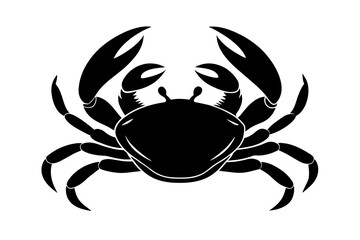 crab silhouette vector illustration