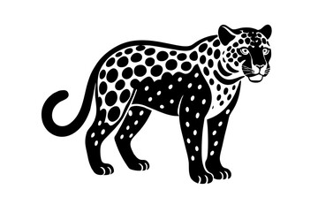 jaguar silhouette vector illustration
