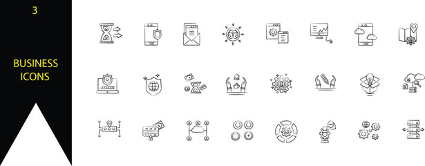 Icons set. business icons set
