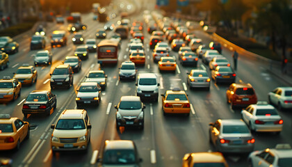 Imagine the car emoji representing transportation and commuting navigating through city streets Generative AI