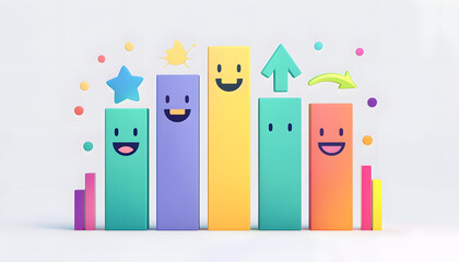Imagine the bar chart emoji representing data analysis statistics and business presentations o Generative AI