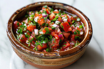 Traditional mexican salsa - 779456344